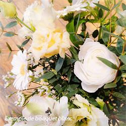 Bouquet blanc garance café botanique