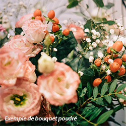 Bouquet poudré garance café botanique